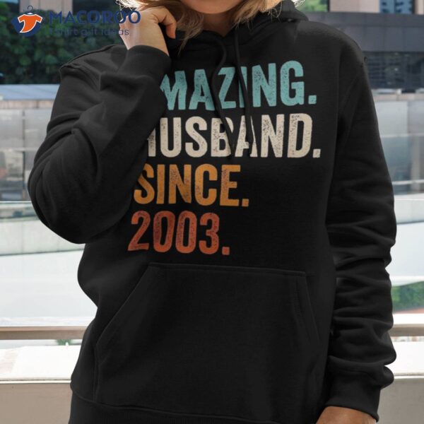 Amazing Husband Since 2003 | 20th Wedding Anniversary Shirt