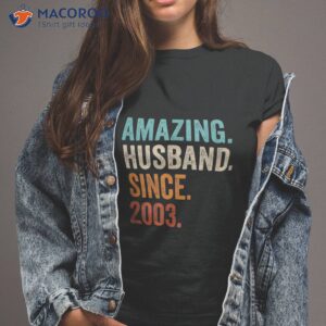 Amazing Husband Since 2003 | 20th Wedding Anniversary Shirt