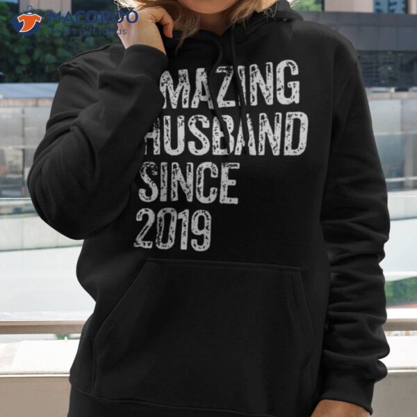 Amazing Husband Since 2019 4 Year Wedding Anniversary Shirt