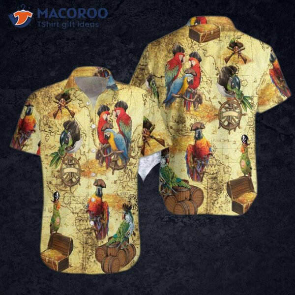 Amazing Pirate Parrot Hawaiian Shirt