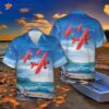 Amelia Earhart’s Red Airplane-themed Hawaiian Shirt