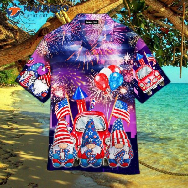 America Celebrates The Fourth Of July Independence Day With Hawaiian Shirts.