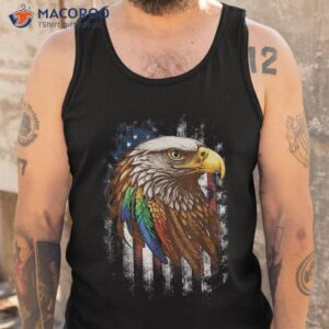 america cool usa eagle 4th of july american flag patriotic shirt tank top