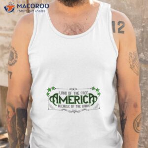 america land of the free because of the brave military shirt tank top