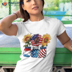 america sunflower usa flag flower t for american 4th of july shirt tshirt 1