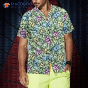 american currency banknote seamless pattern dollar hawaiian shirt funny money shirt gift for 3