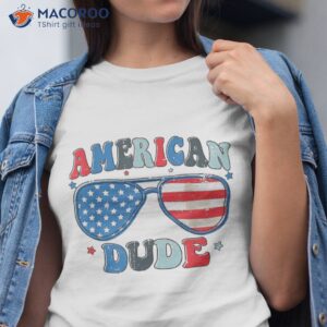 American Dude Sunglasses Freedom 4th Of July Toddler Kids Shirt