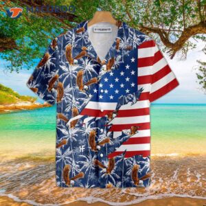 american eagle palm tree hawaiian shirt 2