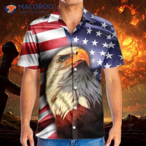 american eagle usa flag hawaiian shirt 3