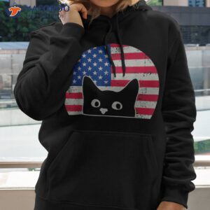 american flag cat 4th of july kitten patriotic pet lover shirt hoodie