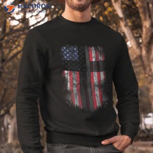 american flag cross for patriotic usa christians god faith shirt sweatshirt