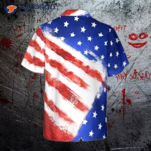 american flag hawaiian shirt for 1