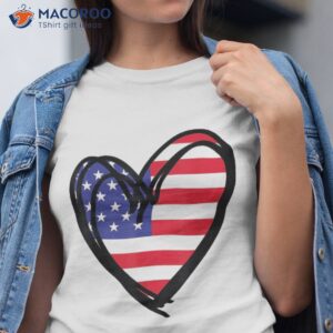 american flag heart 4th of july usa patriotic pride shirt tshirt 1