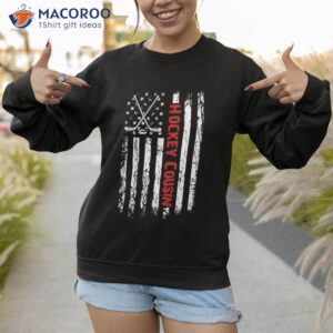 american flag proud hockey cousin funny mothers day vintage shirt sweatshirt
