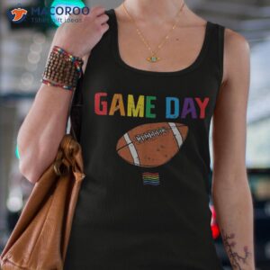 american football game day rainbow sports lover fan lgbtq shirt tank top 4