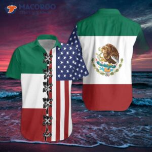 american mexican flag hawaiian shirt 3