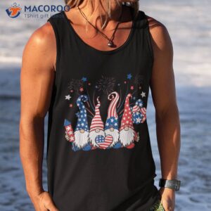 american patriotic gnomes usa independence day 4th of july shirt tank top