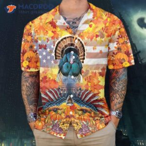 American Turkey Thanksgiving Hawaiian Shirt, Unique Gift For Day
