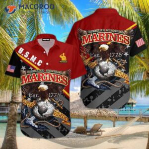 american veterans of the marine corps celebrating memorial day in hawaiian shirts 0