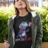 Amerisaurus Girls Funny T Rex 4th Of July Dinosaur Gift Shirt
