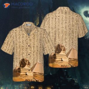 ancient egyptian hieroglyphs hawaiian shirt 0