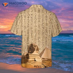 ancient egyptian hieroglyphs hawaiian shirt 1