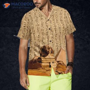 ancient egyptian hieroglyphs hawaiian shirt 2