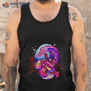 anime axolotl dragon pink shirt tank top