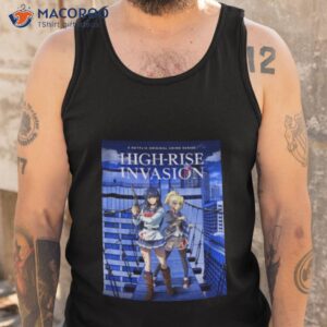 anime design high rise invasion shirt tank top