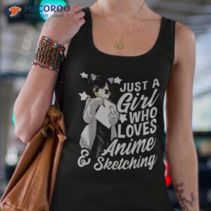 anime girl just a who loves and sketching drawing shirt tank top 4