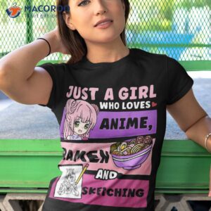 anime just a girl who loves ra and sketching shirt tshirt 1