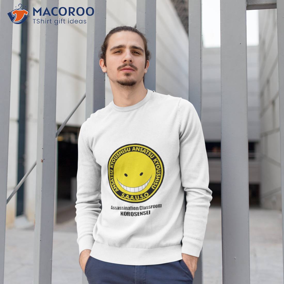 Anime Koro Sensei Assasination Classroom Round Design Shirt Anime Koro Sensei Assasination Classroom Round Design Shirt
