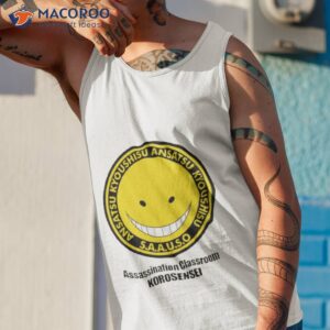 Anime Koro Sensei Assasination Classroom Round Design Shirt 3 anime koro sensei assasination classroom round design shirt tank top 1