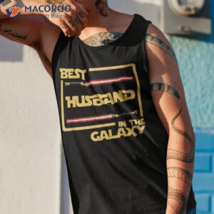 anniversary gift best husband in galaxy shirt tank top 1