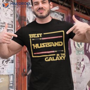 anniversary gift best husband in galaxy shirt tshirt 1