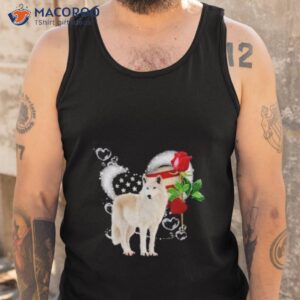 arctic wolf love rose shirt tank top