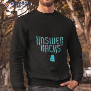 arizona baseball answer backs shirt sweatshirt