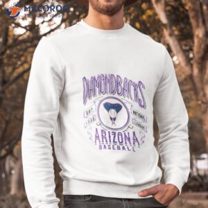 arizona diamondbacks rucker collection distressed rock t shirt sweatshirt