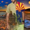 Arizona Flag Saguaro Hawaiian Shirt