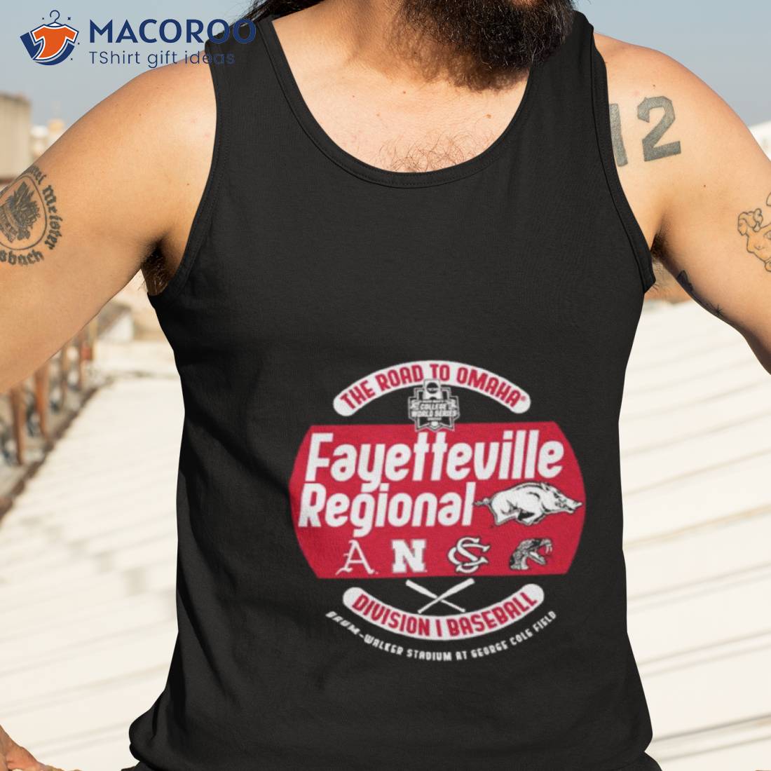 Arkansas 2023 Ncaa 4 Team Fayetteville Regional Shirt Arkansas 2023 Ncaa 4 Team Fayetteville Regional Shirt