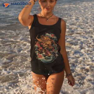 asian dragon anime japanese sea waves shirt tank top 3