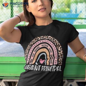 assistant principal rainbow leopard school front office shirt tshirt 1