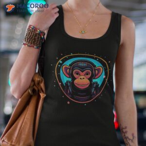 astronaut monkey in space funny galaxy animals shirt tank top 4