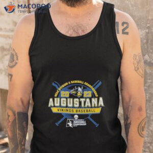 augustana vikings 2023 ncaa division ii baseball championship shirt tank top