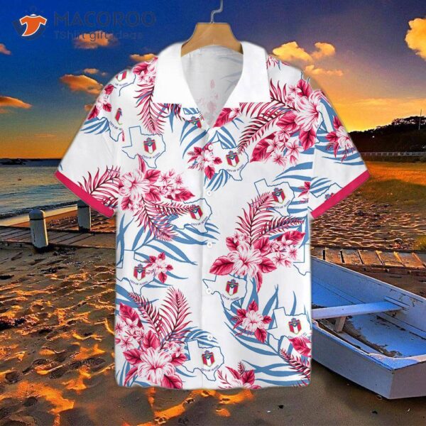 Austin Wears A Proud Hawaiian Shirt.