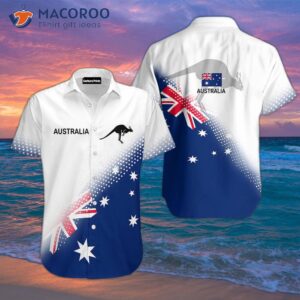 australia flag white and blue hawaiian shirts 1