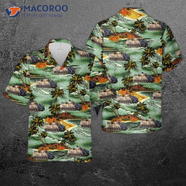 Australian Army M113as4 Armoured Personnel Carrier Hawaiian Shirt