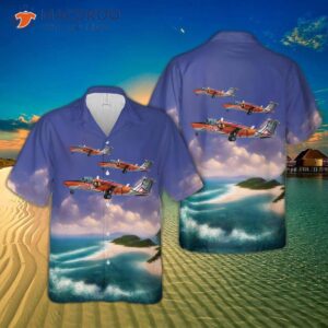 Austrian Air Force Saab 105o Hawaiian Shirt