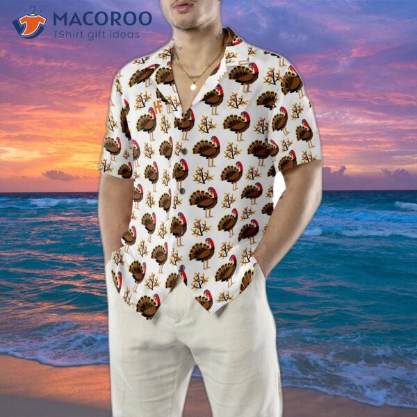 Autumn-cute Turkey Bird Hawaiian Shirt