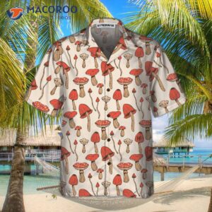 autumn mushroom hawaiian shirt short sleeved shirt for and 2